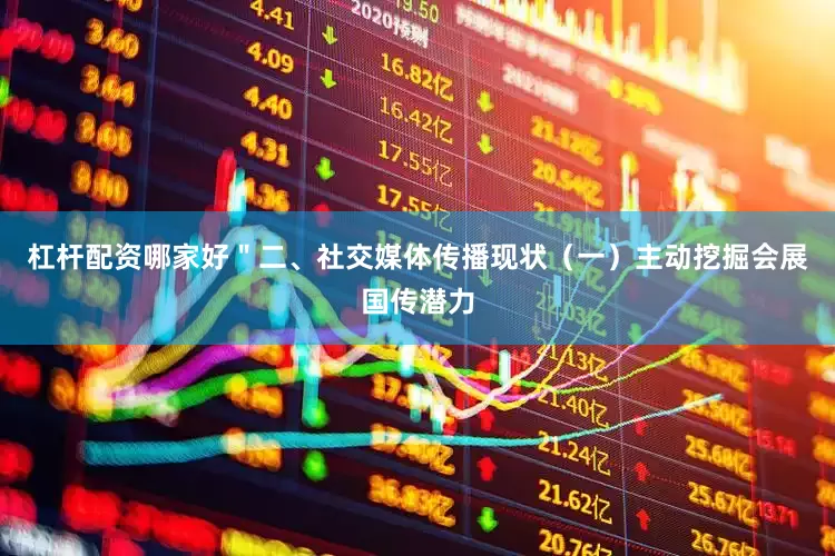 杠杆配资哪家好＂二、社交媒体传播现状（一）主动挖掘会展国传潜力
