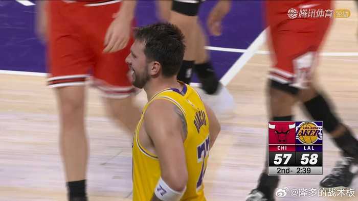 东契奇次节5投全中率队回应公牛